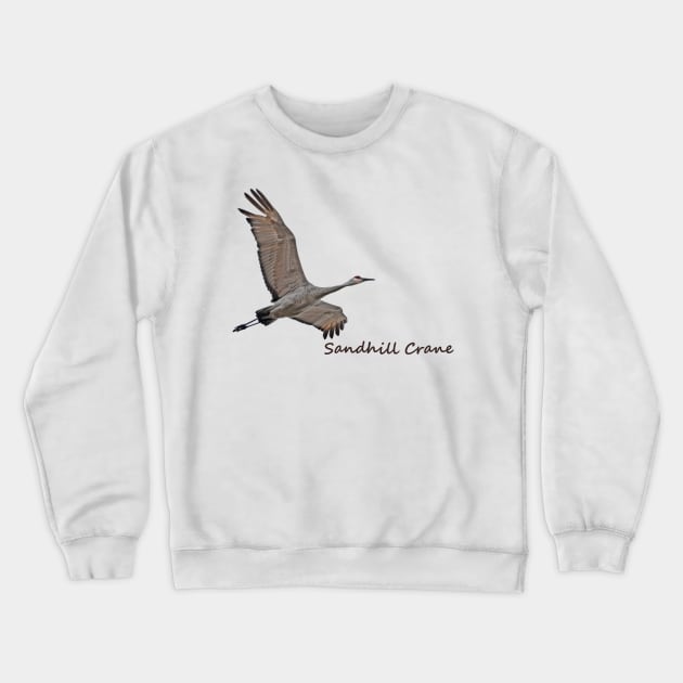 Sandhill Crane Crewneck Sweatshirt by Whisperingpeaks